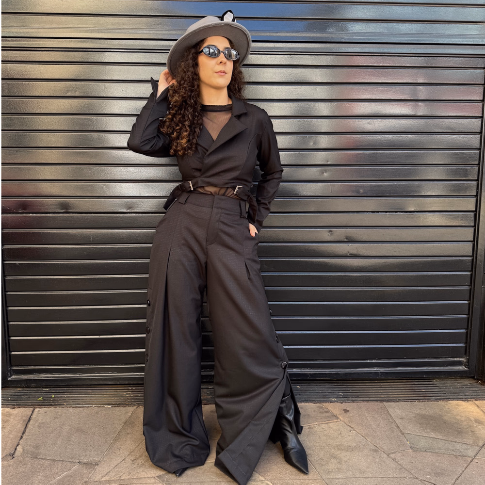 Calça Wide Glam Shine